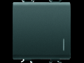Intrerupator cap cruce 1P 250V ac - QUICK WIRING TERMINALS - 16AX ILLUMINABLE - WITH DIFFUSER - 2 MODULES - BLACK - CHORUS