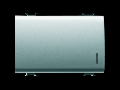 Intrerupator cap cruce 1P 250V ac - 16AX ILLUMINABLE - WITH DIFFUSER - 3 MODULES - TITANIUM - CHORUS