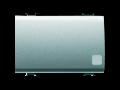 Intrerupator cap cruce 1P 250V ac - 16AX ILLUMINABLE - WITH REPLACEABLE NEUTRAL LENS - 3 MODULES - TITANIUM - CHORUS