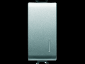 Intrerupator cu revenire 1P 250V ac - NO 16A ILLUMINABLE - WITH DIFFUSER - 1 MODULE - TITANIUM - CHORUS