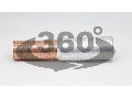 Mufa neizolata cupru-aluminiu (Cu-Al) RT150/185 150/185mm2, (d1=16,6mm, d2=18mm)