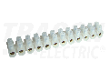 Cleme sir flexibile, profil U, 12 poli, natur S80A-U 35mm2, 450VAC, 100A, PE