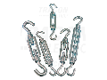 Intinzator cablu (carlig-carlig), otel+corp turnat FHH10120 10120mm, 3000N