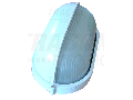 Corp iluminat metalic protejat,oval,alb, acoperit orizontal TLH-14FW 230V, 50Hz, E27, max.100W, IP44, EEI=A++,A+,A,B,C,D,E