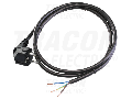 Cablu de alimentare cu fisa DVK3X1.0 31,0mm2, 2m, 16A, 250VAC, H05VV-F,3680W(DUAL Schuko/French)