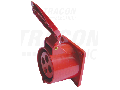 Priza industriala incorporabila, dreapta TICS-424 32A, 400V, 3P+E, 6h, IP44