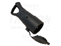 Priza cu CP din cauciuc cu ureche de tragere TICS-212GH 16A, 250V, 2P+E, IP44 (SCHUKO)