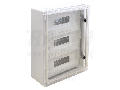 Cutie distributie modulara din mat.plastic, usa transparenta TME504018MT 317 mod, HWD=500400175mm, IP65, IK10, 1000V AC/DC
