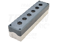 Carcasa pentru butoane, gri, 6 NYGD-6GR d=22,5, IP65, 2PG-13,5