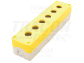 Carcasa pentru butoane, galben,6 NYGD-6YE d=22,5, IP65, 2PG-13,5