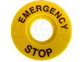 Placuta EMERGENCY STOP NYG3-ES60 d=60mm; h=2mm; ABS