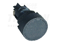 Buton, corp din material plastic, negru NYGEA125 1×CO, 0,4A/400V AC, IP42, d=22mm