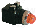 Lampa de semnalizare, material plastic, rosie, cu trafo NYLBV854P 0,4A/230V AC, d=22mm, IP42, NYGI6