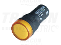 Lampa de semnalizare cu LED, galbena LJL16-YE 230V AC/DC d=16mm