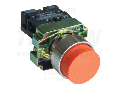 Buton in relief, rosu, in carcasa NYGBL42PT 1NC, 3A/240V AC, IP44