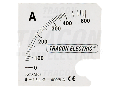 Cadran pentru aparatul de baza ACAM96-5 SCALE-AC96-400/5A 0 - 400 (800) A