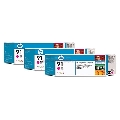 HP - Cartuse cerneala 91 - 3 x 775ml (Magenta)