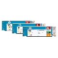 HP - Cartuse cerneala 91 - 3 x 775ml (Galben)