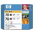 HP - Cartus cerneala HP 70 (Negru mat - pachet dublu)