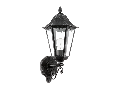 Lampa perete NAVEDO negru, silver-patina 220-240V,50/60Hz IP44