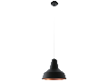 Lampa suspendata SOMERTON negru, copper 220-240V,50/60Hz IP20