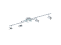 Lampa tavan/perete CERBERO 3000K alb cald 220-240V,50/60Hz IP20