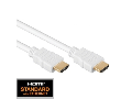 Cablu HDMI 1.4, 2x HDMI19 tip A tata, Aur, Alb, 10m