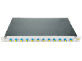 Splicebox, 4 fibre,LC, 9/125m OS2, culisant,19\