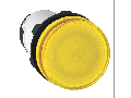 Lampa Pilot Rotunda  22 - Galbena - Baza Ba 9S - 230 V - Borne Clema-Surub