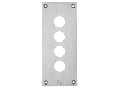 Placa Frontala Gaurita - Xap-E - Metal - 4 Decupari Orizontale