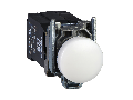 Lampa Alba Completa Ø22 Lentile Plate Cu Bec Ba9S 110 - 120V