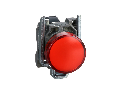 Lampa Pilot Completa Rosie Ø22, Lentila Simpla Cu Led Integral De 110 - 120V
