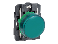 Lampa pilot complet verde �22 lentile netede cu LED integral 230 - 240V