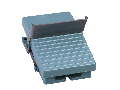 Intreruptor Pedala Simplu - Ip66 - Fara Capac - Metalic - Albastru - 2Ni +Nd