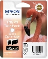Epson - Cartus cerneala Gloss Optimizer T0870 (Negru - pachet dublu)