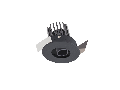 Corp incastrat PX02NW MBK/BK 1x9W 4000K