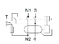 Intreruptor diferential AMPARO (10kA), 63A, 2-poli, 100mA