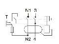 Intreruptor diferential AMPARO (10kA), 63A, 2-poli, 300mA, S