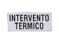 Eticheta cu text pentru LPX AU100 LEGEND HOLDER, INTERVENTO TERMICO