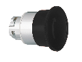 Cap buton ciuperca , 22MM 8LM METAL SERIES, LATCH, TURN TO RELEASE, 40MM. FOR NORMAL STOPPING. BLACK