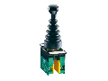 JOYSTICK, 22MM 8LM METAL SERIES, WITHOUT Interblocaj mecanic. COMPLETE WITH AUXILIRY CONTACT, STABLE, 2 NO Contact auxiliarS