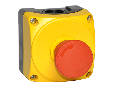 Doza semnalizare, Completa cu push buton, YELLOW, 1 HOLE LPZ P1 A5 WITH 1 E-STOP P/BUTTON LPC B6644