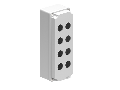 MULTIHOLES Doza semnalizareS, goala fara elemente semnalizare si comanda, FOR 8 ACTUATORS. GREY COVER