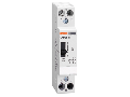 Contactor modular pentru iluminat cu control manual,  20A AC1, 220…230VAC (1NO+1NC)