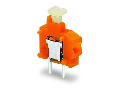 Stackable PCB terminal block; push-button; 1.5 mm; Pin spacing 3.81 mm; 1-pole; Push-in CAGE CLAMP; 1,50 mm; red