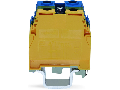 4-conductor ground terminal block; 35 mm; with contact to DIN rail; only for DIN 35 x 15 rail; copper; SCREW CLAMP CONNECTION; 35,00 mm; green-yellow/blue