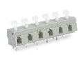 PCB terminal block; push-button; 2.5 mm; Pin spacing 10/10.16 mm; 12-pole; CAGE CLAMP; commoning option; 2,50 mm; gray