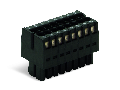 1-conductor female connector, 2-row; 100% protected against mismating; direct marking; 1.5 mm²; Pin spacing 3.5 mm; 6-pole; 1,50 mm²; black