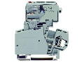 2-conductor fuse terminal block; with pivoting fuse holder; for glass cartridge fuse \