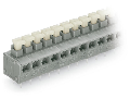 2-conductor PCB terminal block; push-button; 0.75 mm; Pin spacing 5/5.08 mm; 10-pole; PUSH WIRE; 0,75 mm; gray